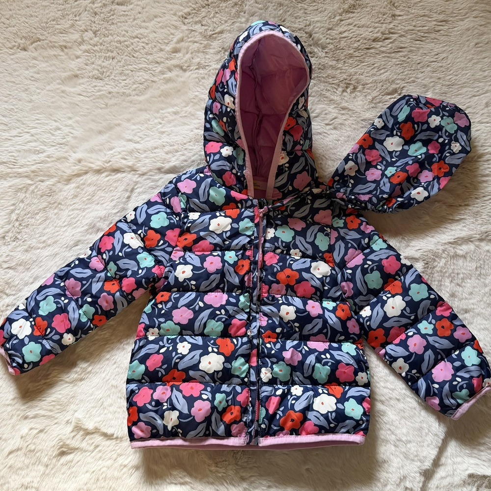 NEW Epic Threads Floral Pattern Packable Jacket 2T - Picture 3 of 3